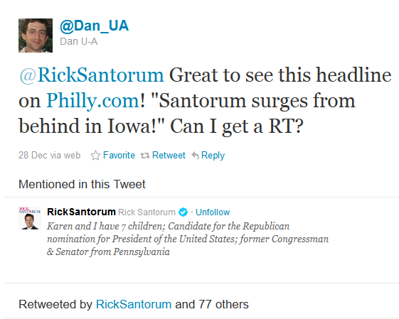 Santorum Surges